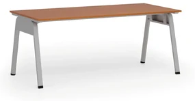 Kancelársky stôl PRIMO GAMMA, 1800 x 900 mm, sivá podnož, čerešňa