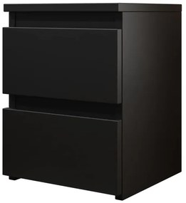 Nočný stolík MALWA 40x40 cm matná čierna