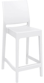 MAYA BAR 65 záhradná barová stolička white