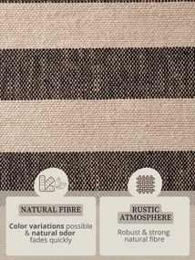 Koberec Hanse Home Handloom 1.0 PLAYA prírodný / biely / čierny