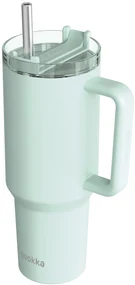Nerezový termohrnček so slamkou Stream Turquoise 1200 ml