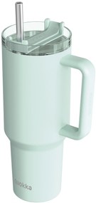 Nerezový termohrnček so slamkou Stream Turquoise 1200 ml