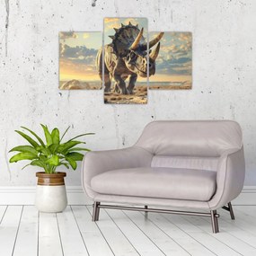 Obraz - Triceratops (90x60 cm)