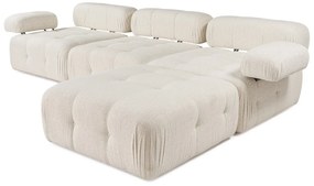 Doblo 3 Seat with Pouffe ( L1-O1-1R-Pouffe) - Krém