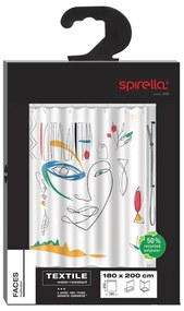 Sprchový záves 180x200 cm Faces – Spirella