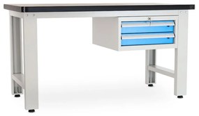 Dielenský stôl Solid MDF-02, 150 cm, závesný box, čierna