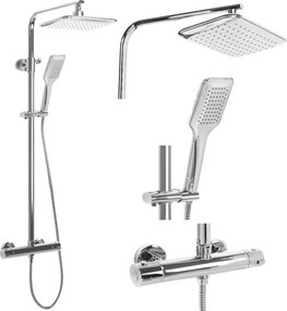 Rea Tom, termostatická batéria so sprchovou dažďovou sadou, chrómová, REA-P7100