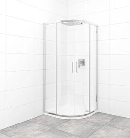 Sprchový kút čtvrtkruh 80x80 cm SAT TEX SATBKTEXS80CRT, 1 ks