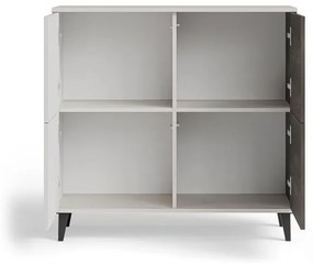 Komoda Random 100 cm kašmír/ořech