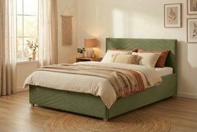 Postel VEGA 160x200 cm Zelená S matracom