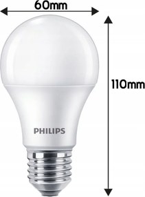 SADA 10 KS ŽIAROVIEK PHILIPS LED E27 10W = 75W 1055lm Neutrálna LED žiarovka 4000K