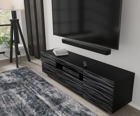 TV stolík/skrinka Aurora 150 (sahara čierna). Akcia -22%. Vlastná spoľahlivá doprava až k Vám domov. 1124865