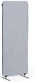 Akustický paraván, deliaca stena 160 x 60 cm, 3 ks v balení, 100% polyester, spojiteľná na zips, sivá