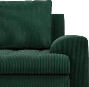 Sedacia súprava FORESTA ULL Poso v tvare U fľaškovo zelená