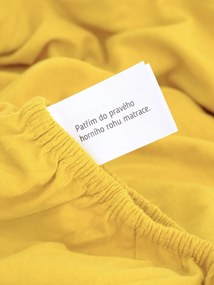 Jersey plachta Classic 140 x 200 cm - horčicová