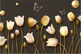 Obraz - Tulipány - abstraktné (90x60 cm)