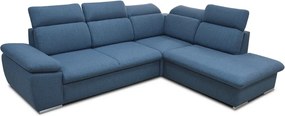 Rohová sedacia súprava Aldon 2F-OTM, modrá tkanina