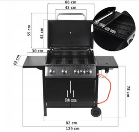 Záhradný plynový gril Curron