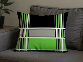 Polybavlnená obliečka na vankúš KARO POLY 50x70 cm, zelená
