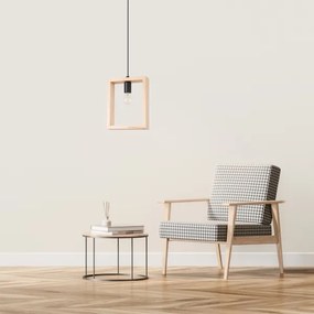 Sollux SL.1310 - Luster na lanku ARIES 1xE27/15W/230V buk/béžová