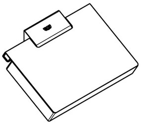 GROHE 40781000 - Držiak toaletného papiera SELECTION CUBE lesklý chróm