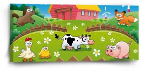 Sablio Obraz Farma - 110x50 cm