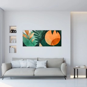 Obraz - Geometrické prírodné motívy (120x50 cm)