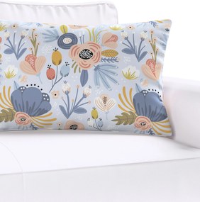 Karin - jednoduchá obliečka, 60x40cm farba produktu modrá látka vzorované