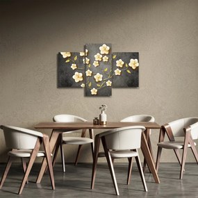 Obraz - Zlatý ker v čiernom pozadí (90x60 cm)