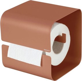 Hnedý oceľový držiak na toaletný papier bez vŕtania Turbo-loc Lizan – Wenko