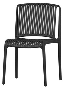 Čierna záhradná stolička Billie - WOOOD