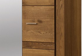 Šatní skříň Velvet II 77 205 cm z masivu dub Rustikal