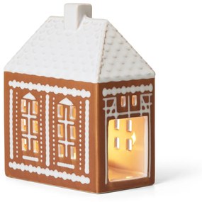 KÄHLER Porcelánový svietnik Gingerbread Lighthouse Medium