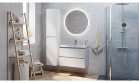 Kúpeľňová skrinka s umývadlom MOLDE 80 cm biela