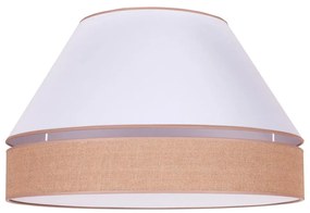 Duolla - Stropné svietidlo AVIGNON 3xE27/15W/230V pr. 60 cm biela/hnedá