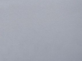 Ľavostranná zamatová pohovka s taburetkou svetlosivá OSLO Beliani