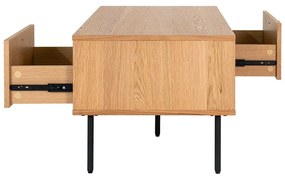 Konferenčný stolík s doskou v dubovom dekore v prírodnej farbe 50x100 cm Kyoto – House Nordic