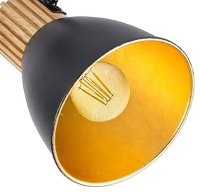 Brilagi - Bodové svietidlo ODENSE 3xE14/10W/230V kaučukovník/čierna