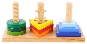 Bigjigs Toys Nasaď a otoč, drevená hračka