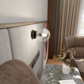 Nástenné svietidlo ROSSI 1xE14/10W/230V čierna/číra