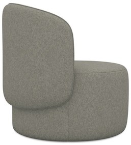 Sivé kreslo Ipo – Makamii