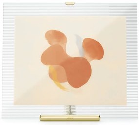 Sklenený stojací rámček v zlatej farbe 26x30,5 cm Flute – Umbra