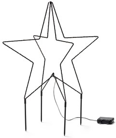 Vonkajšia hviezda s LED z kovu