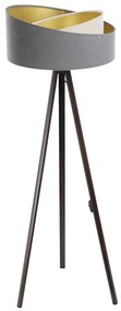 Stojacia lampa GALAXY 1xE27/60W/230V šedá/wenge