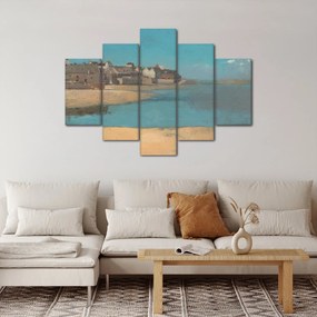 Obraz - Odilon Redon, Village by the Sea in Brittany, reprodukcia (150x105 cm)