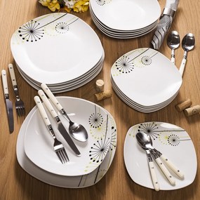VANESA Jídelní souprava talířů z porcelánu 18dílná, MÄSER