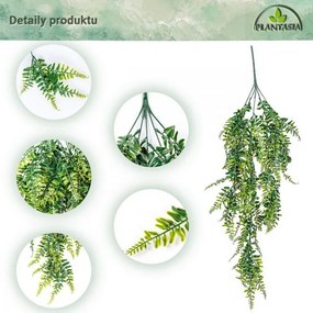 PLANTASIA Sada umelých závesných rastlín, 120 cm, 2 ks