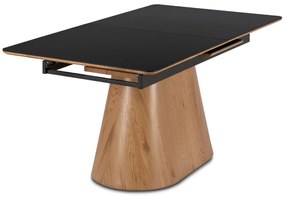 PROXIMA.store - Rozkladací jedálenský stôl LIZBONA FARBA: čierna, konštrukcia: orech