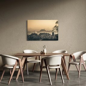 Obraz - Mesto pod hmlou (90x60 cm)