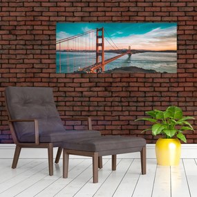 Obraz- Golden Gate, San Francisco (120x50 cm)